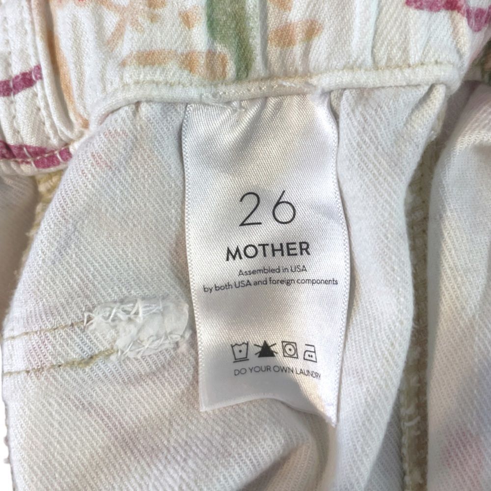 Mother Denim The Springy Ankle in Aloha High Waisted Straight Leg Jeans, Size 26 - Picture 8 of 10